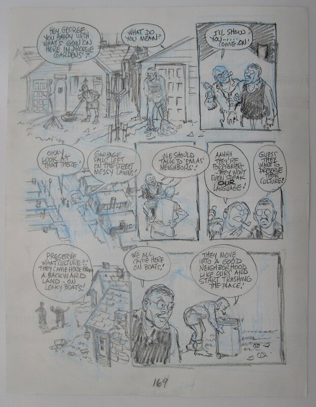 Will Eisner, Dropsie avenue - page 169 - Original art