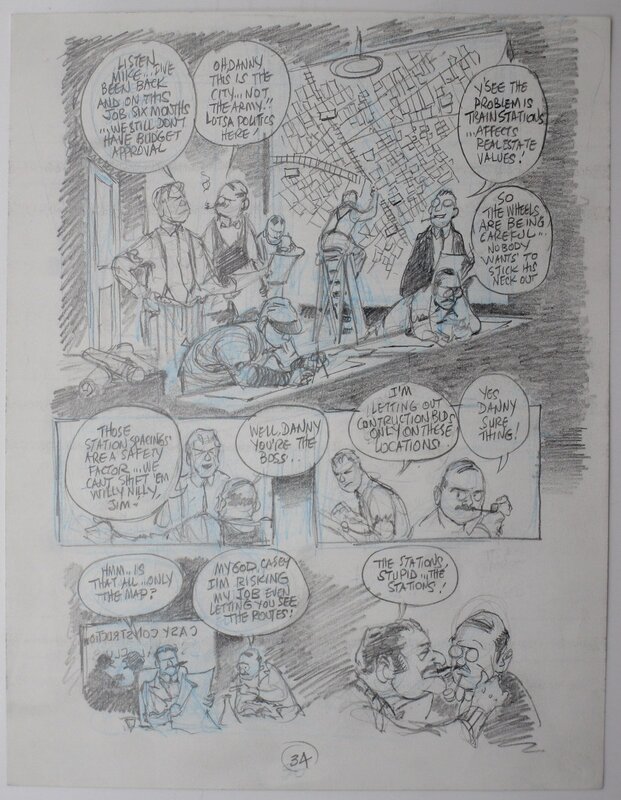 Will Eisner, Dropsie avenue - page 34 - Original art