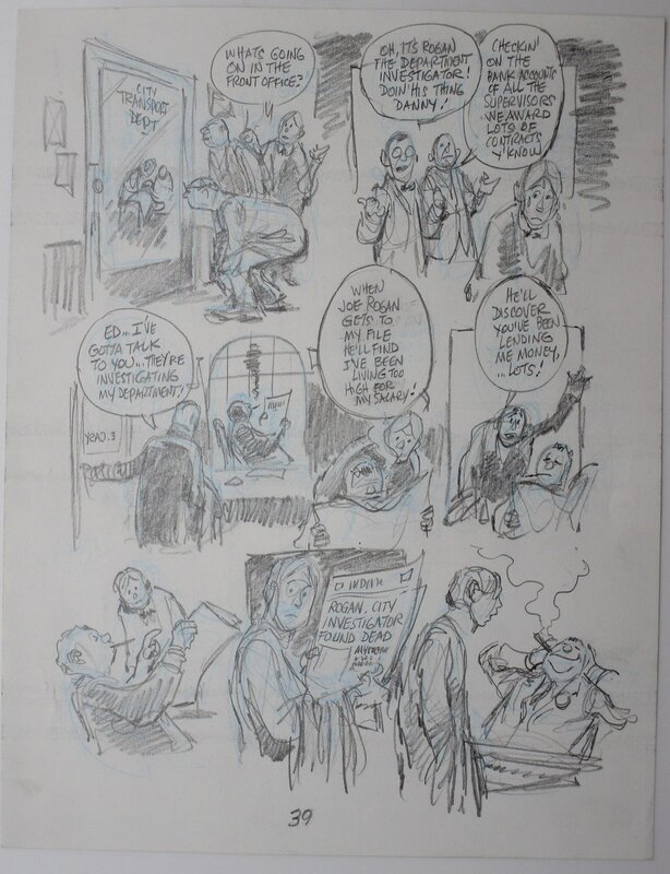 Will Eisner, Dropsie avenue - page 39 - Original art