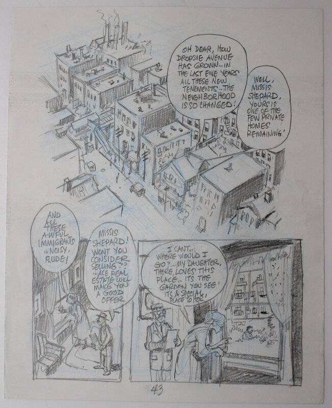 Will Eisner, Dropsie avenue - page 43 - Original art
