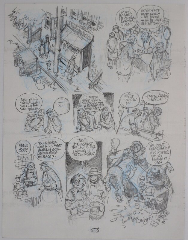 Will Eisner, Dropsie avenue - page 53 - Original art