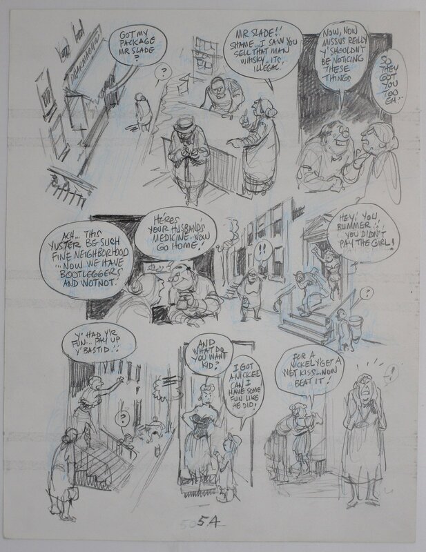 Will Eisner, Dropsie avenue - page 54 - Original art