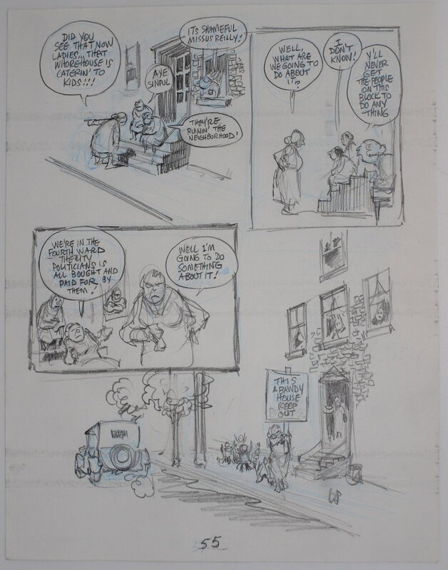 Will Eisner, Dropsie avenue - page 55 - Original art