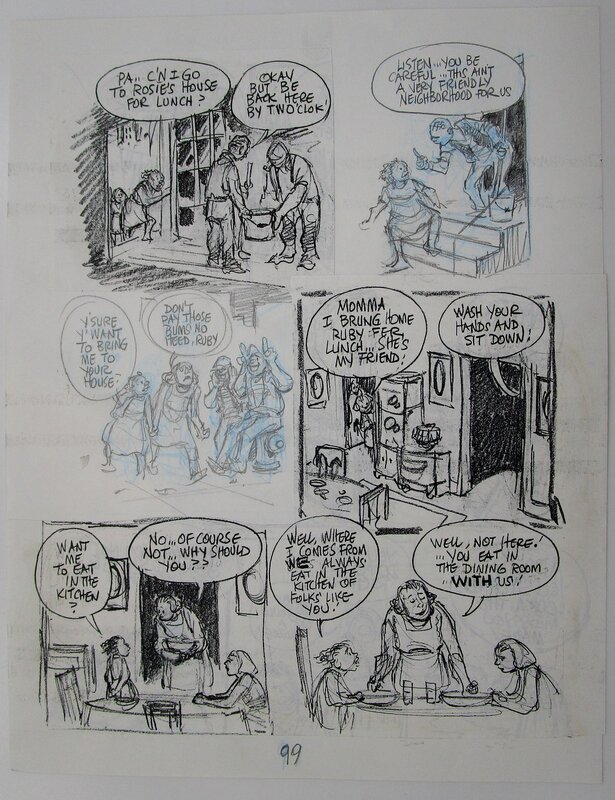 Will Eisner, Dropsie avenue - page 99 - Œuvre originale