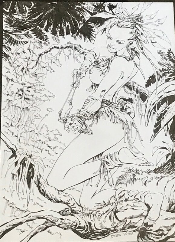 ELFE DES BOIS by Boyan Vukic - Original Illustration