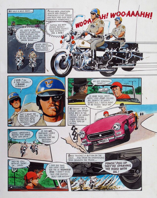 Jim Baikie, C.H.I.P.S • Look In • MG - Comic Strip