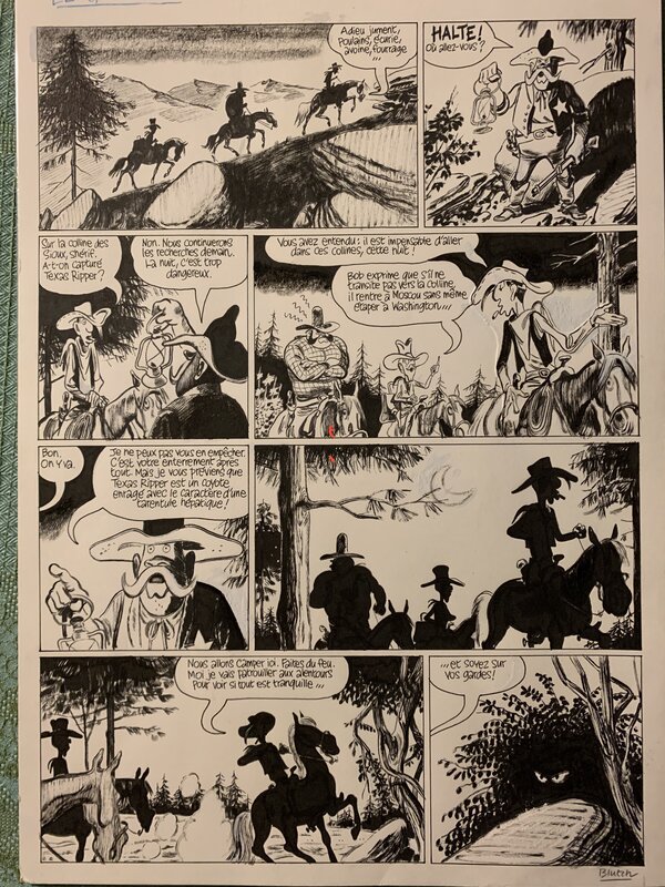 Blutch, Morris, Blutch - Variation - Morris le grand duc - Comic Strip