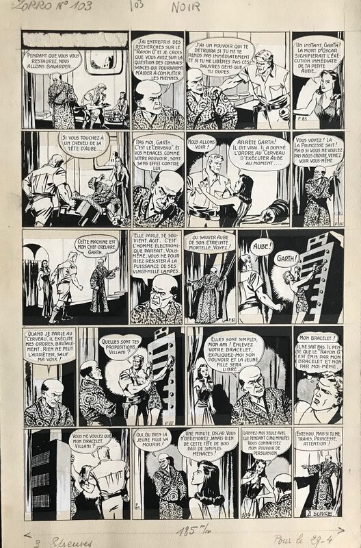 Garth pl 103 par Steve Dowling - Planche originale