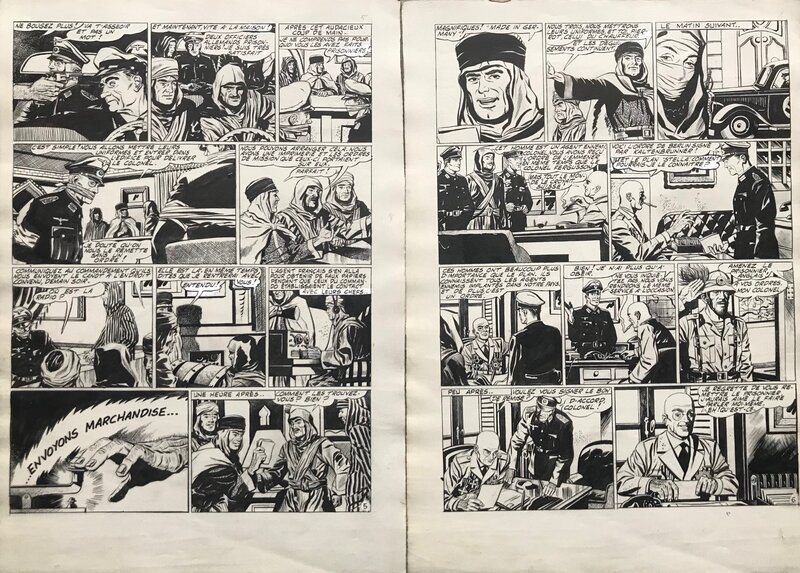 Raoul Giordan, Frank Nevil - Commando à Tripoli pl 5 & 6 publiées dans Dynamic n° 24 - Comic Strip