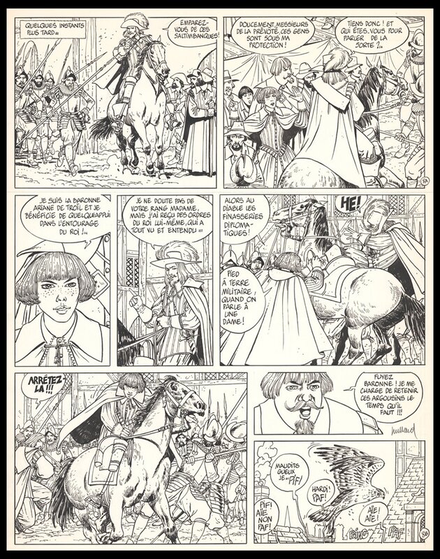 André Juillard, Patrick Cothias, 1980 - Masquerouge - Le Retour de l’homme oiseau - Planche n°8 - Comic Strip
