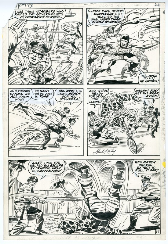 Thor 173 Page 17 par Jack Kirby, Bill Everett - Planche originale