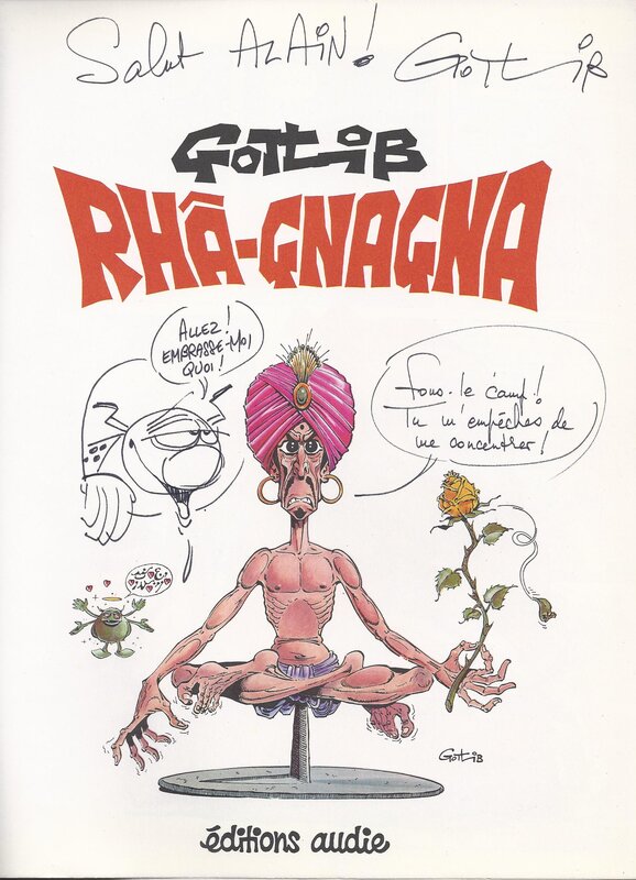 Gotlib, Le Fakir et la Coccinelle - Dédicace