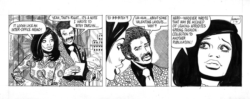 Gray Morrow, Friday Foster Jan. 31, 1974 - Comic Strip