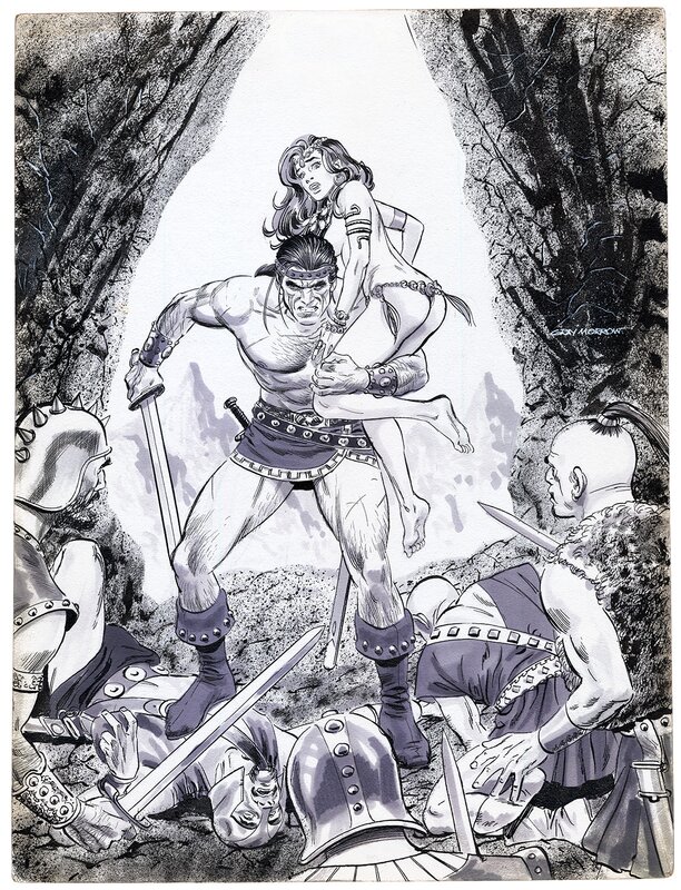 Gray Morrow, The King Is Dead (The Savage Sword of Conan 7) - Illustration originale