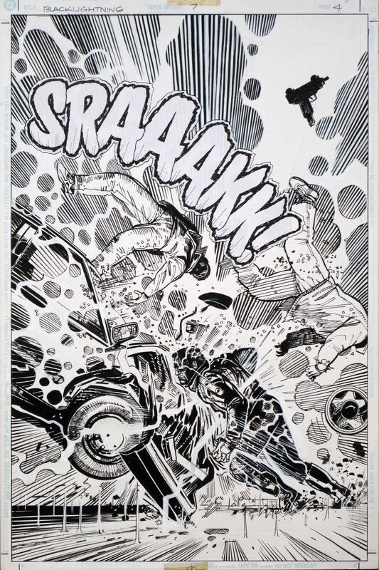 Eddy Newell, Black Lightning #7 p04 - Planche originale