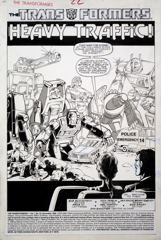 Don Perlin, The Transformers #22 - Planche originale