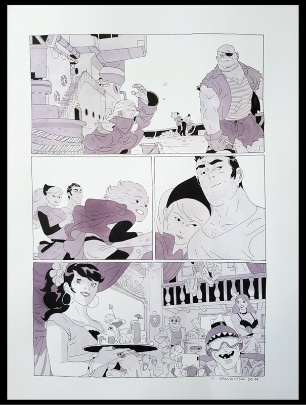 Michaël Sanlaville, Bastien Vivès, Balak, LastMan : tome 6 - Roccaforte - Planche originale - Illustration originale