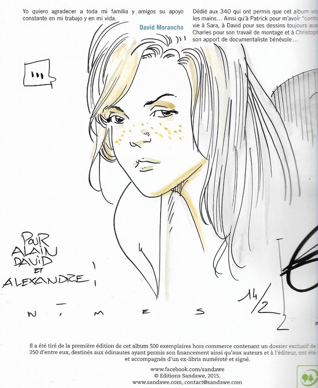 Érik Arnoux, Sara Lone - dédicace sur le tome 2 - Dédicace