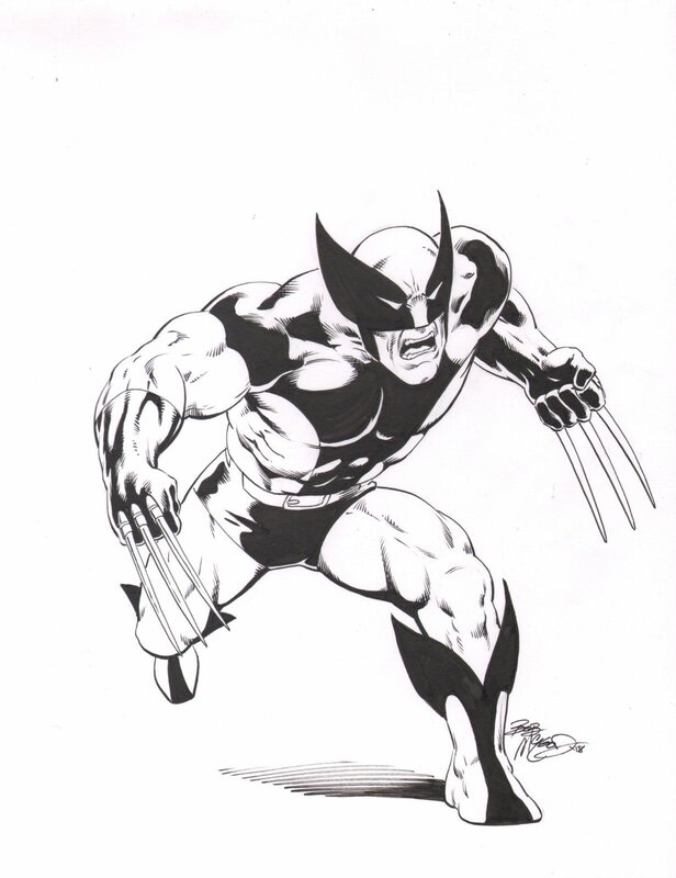 Wolverine par Bob McLeod - Œuvre originale