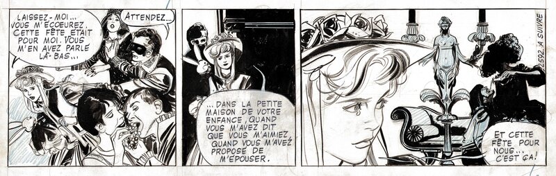 Paul Gillon, Strip N° 2592 . 13 rue de l'Espoir . - Planche originale