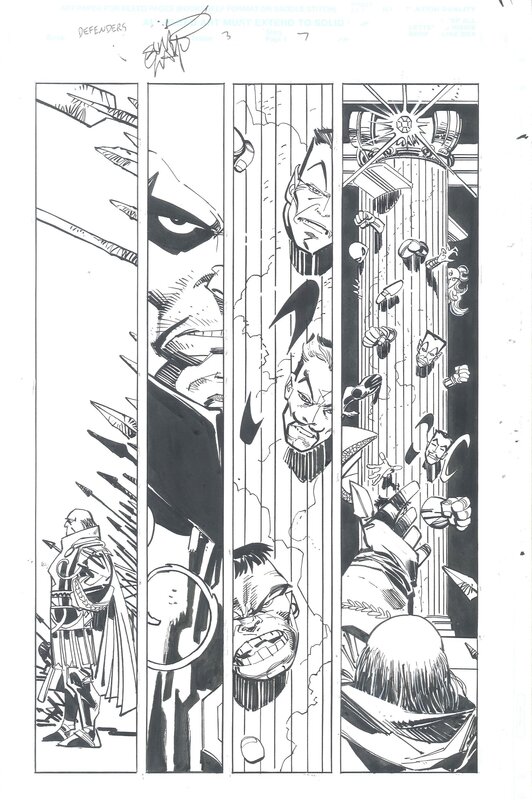 Defenders #3 par Erik Jon Larsen - Planche originale