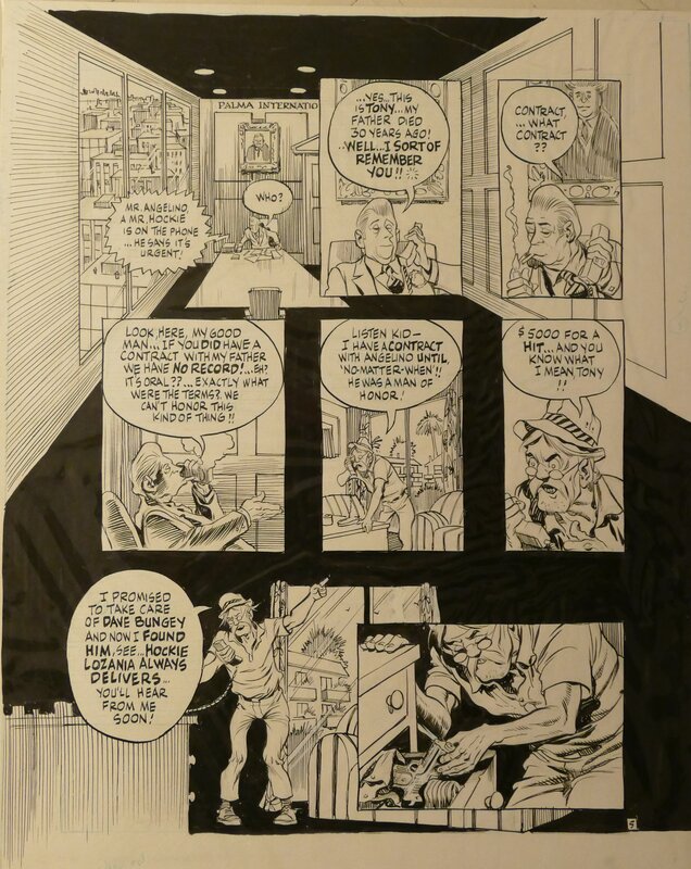 The long hit par Will Eisner - Planche originale