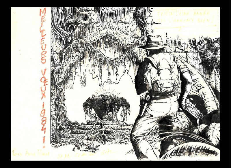 Carte de voeux by Jean-Claude Gal - Original Illustration