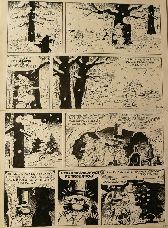 Sybilline tome 11 par Raymond Macherot - Planche originale