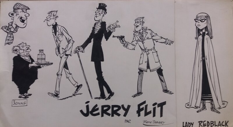 Pierre Tabary, Personnages JERRY FLIT - Planche originale