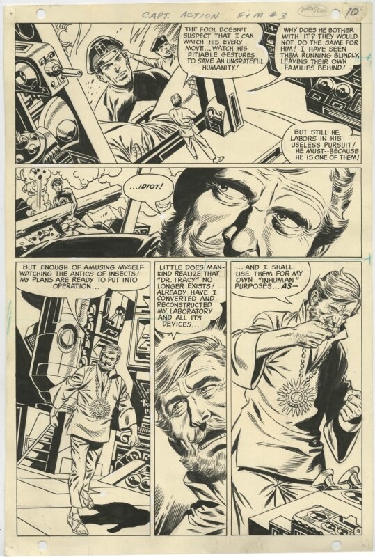 Gil Kane, Wally Wood, Captain Action 3 Page 9 - Comic Strip