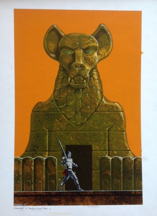 Conan l'aquilonien par Jean-Michel Nicollet - Couverture originale
