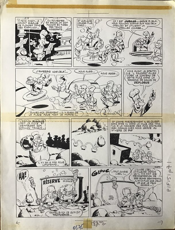 Cézard, LES RIGOLUS ET LES TRISTUS - Histoire (presque complète) - pl.4 - Planche originale