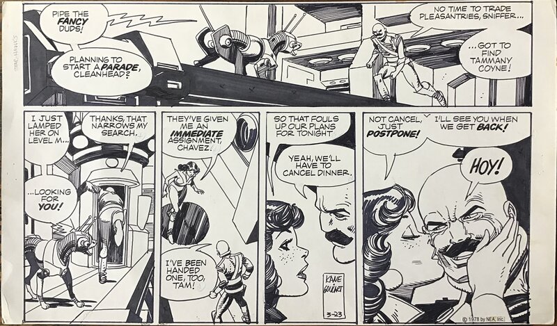 Gil Kane, Ron Goulart, STAR HAWKS - un strip de 1978 - Comic Strip
