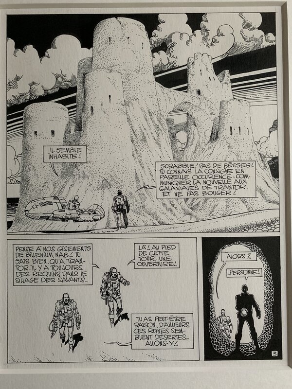 Moebius - Cauchemard Blanc, L'artefact pl.3 - Planche originale