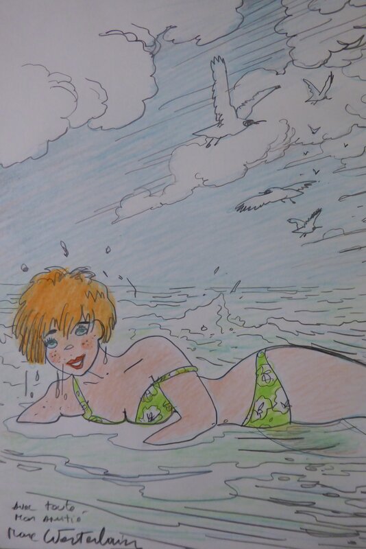 For sale - Jeanette pointu by Marc Wasterlain - Original Illustration