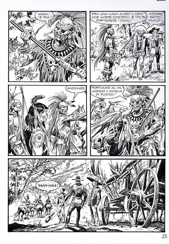 Alessandro Chiarolla, Palude mortale - Zagor speciale n°15, avril 2003 planche 28 - Planche originale