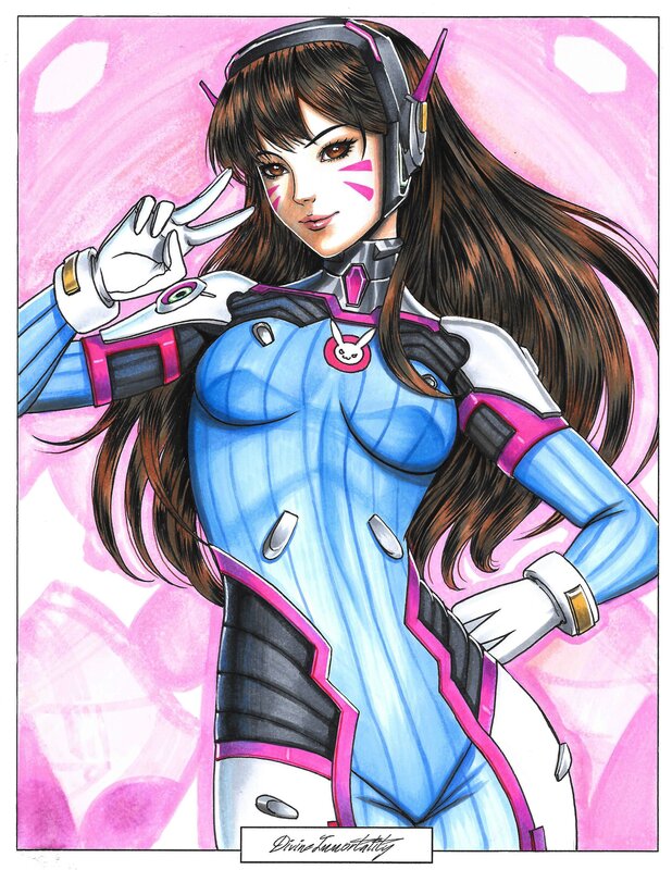 D.va (Overwatch) par Divine Immortality - Illustration originale