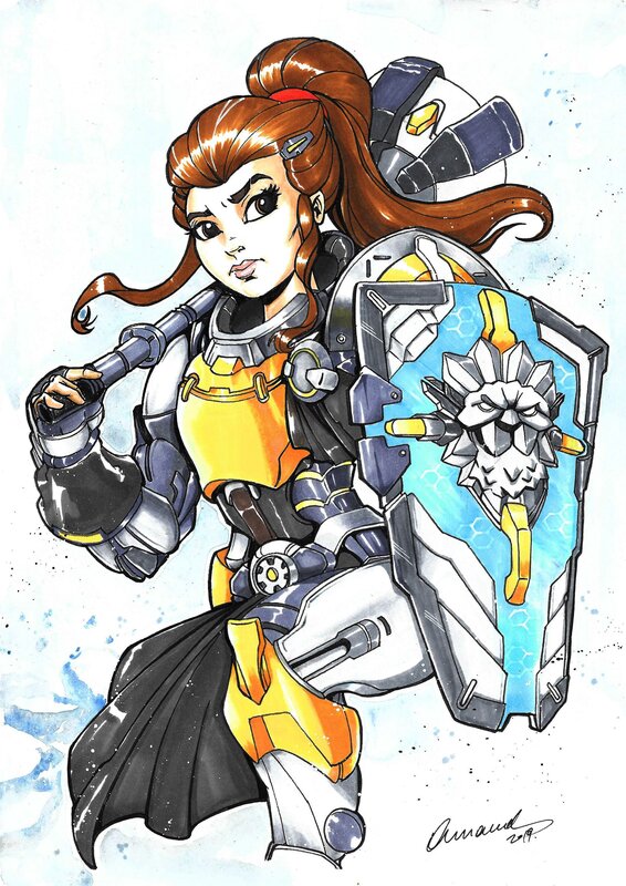 Arnaud Hermant, Brigitte (Overwatch) - Illustration originale