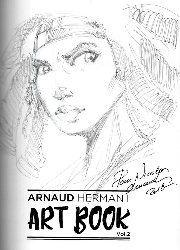 Michonne (Walking Dead) by Arnaud Hermant - Sketch