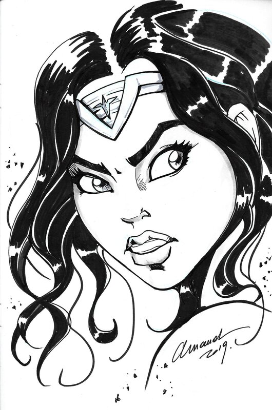 Wonder Woman par Arnaud Hermant - Dédicace