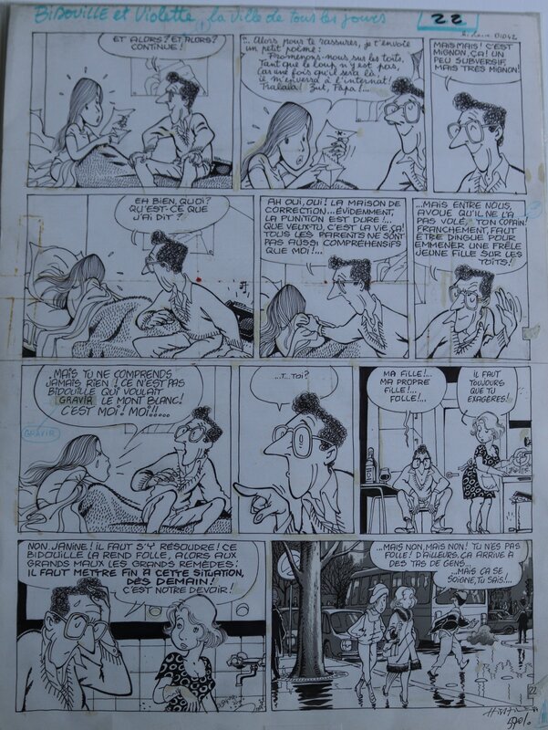 Bernard Hislaire, Bidouille et Violette - Planche originale