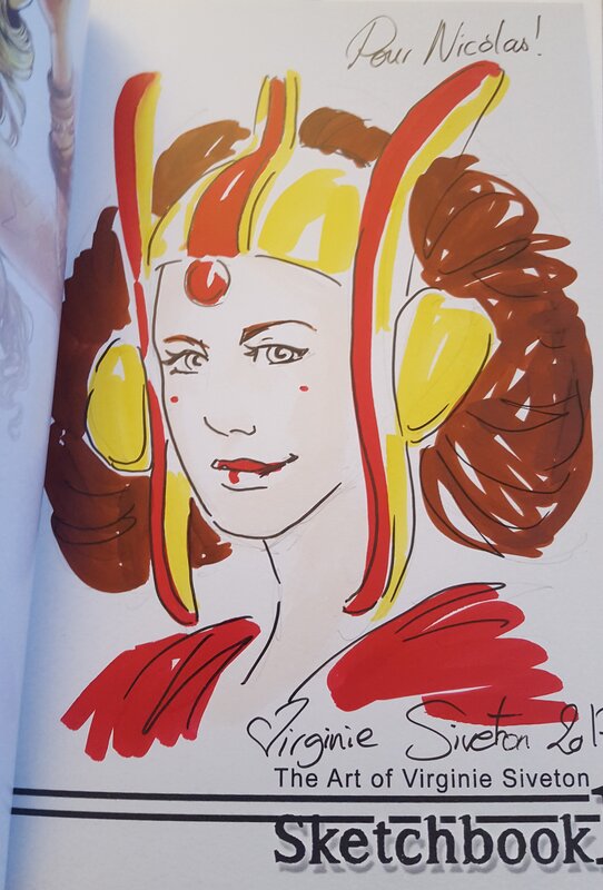 Queen Amidala par Virginie Siveton - Dédicace