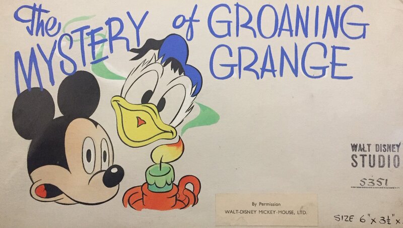 Mickey Donald 1953 par Walt Disney, Studios Disney - Planche originale