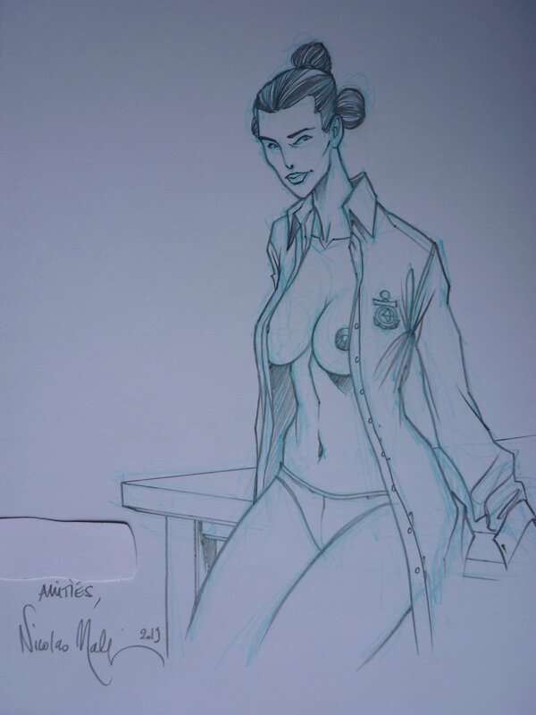 Etudiante Asiatique by Nicolas Malfin - Sketch