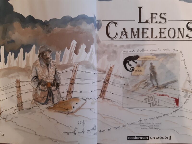 Les caméléons par Fabrice Le Hénanff - Dédicace