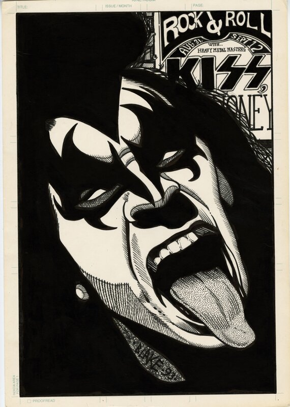 Kiss by Larry Blake - Original Illustration