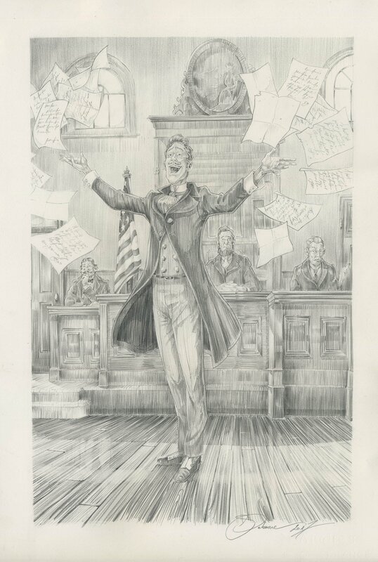 Byron avocat par Paul Salomone - Illustration originale