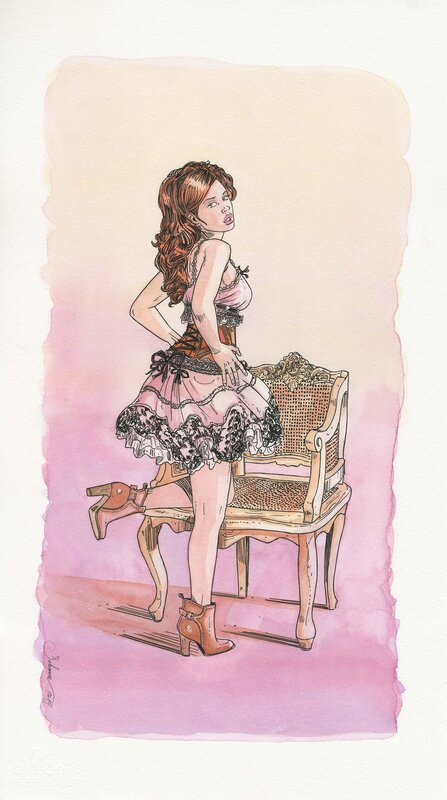 Margot Chaise by Paul Salomone - Original Illustration