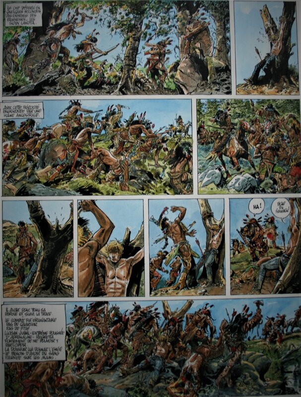 Guerres indiennes par Franz - Planche originale