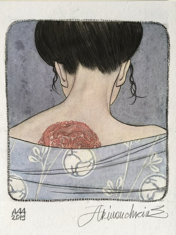 Geisha par Andréi Arinouchkine - Illustration originale